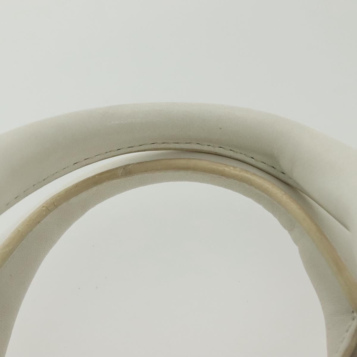 Celine CELINE Hand Bag Canvas White Gold Size ONE SIZE - 8 Thumbnail