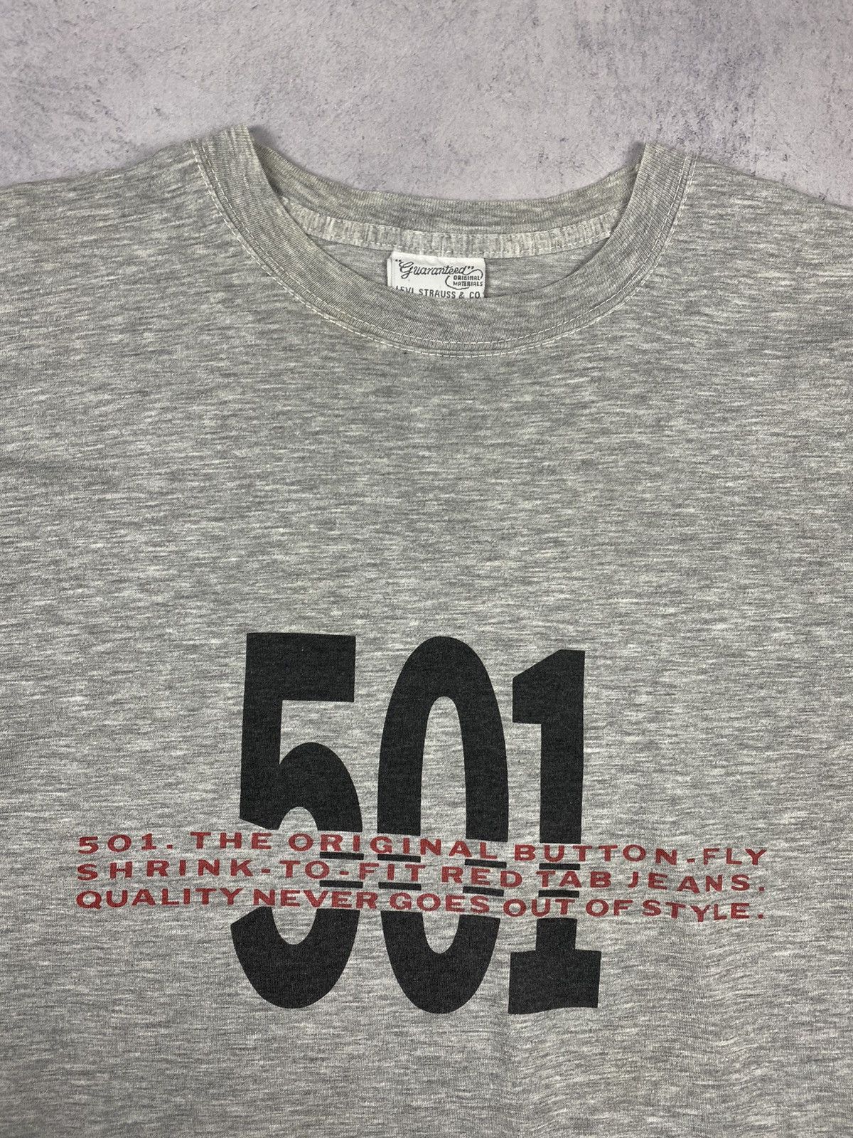Levi's × Vintage Vintage Levis 501 Big Logo Single Stitch Tee 80s Size US L / EU 52-54 / 3 - 5 Thumbnail