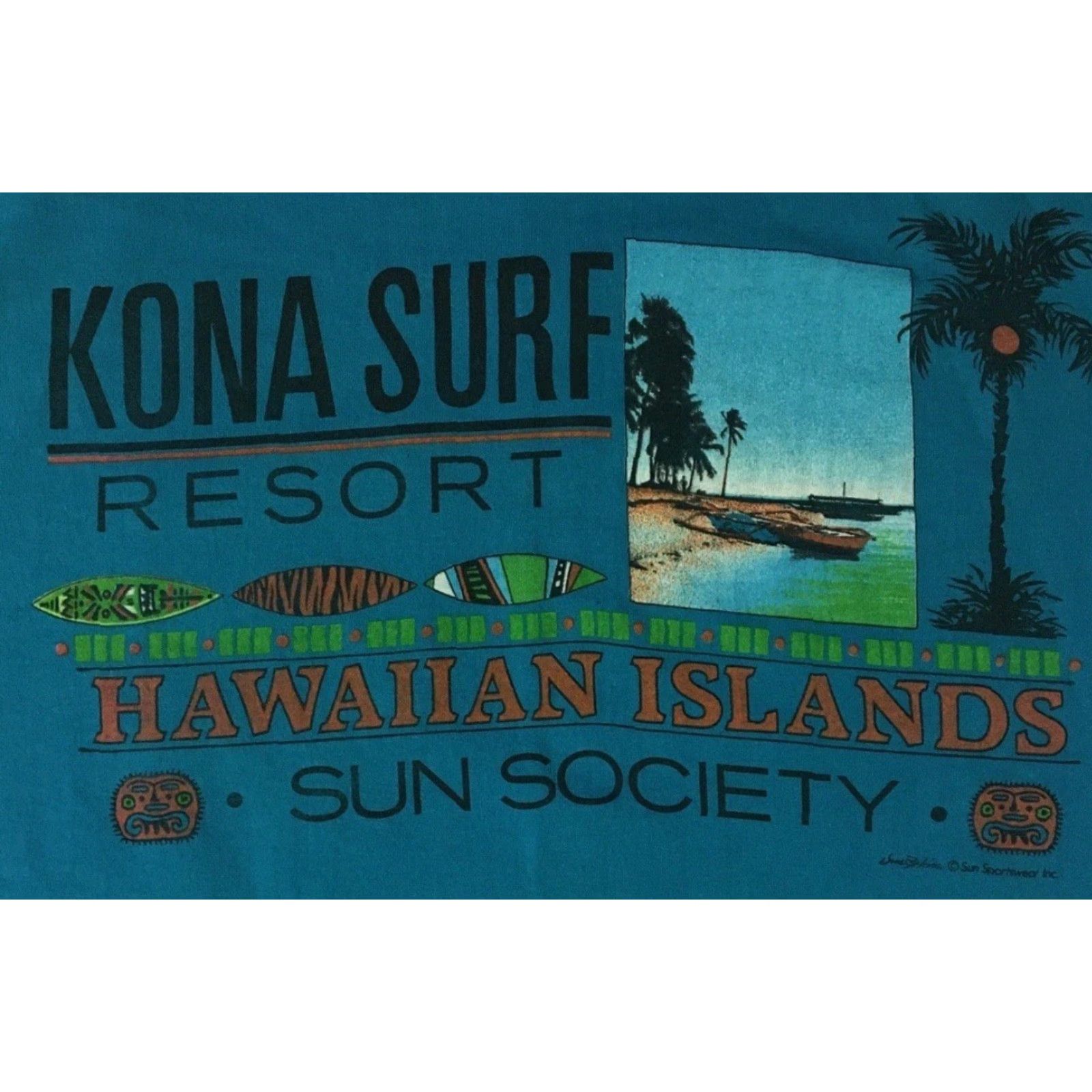 Quiksilver VINTAGE Kona Surf Resort M T-Shirt Blue 80s 90s Grunge Surf Skate Ocean Beach USA USA OP Quiksilver Pollution? Size US M / EU 48-50 / 2 - 3 Thumbnail