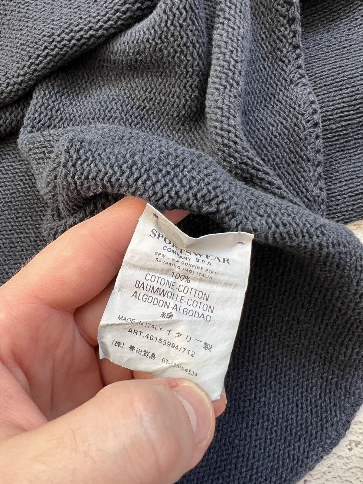 Massimo Osti × Stone Island × Vintage Stone Island Vintage Knit Sweater Size US XL / EU 56 / 4 - 10 Thumbnail