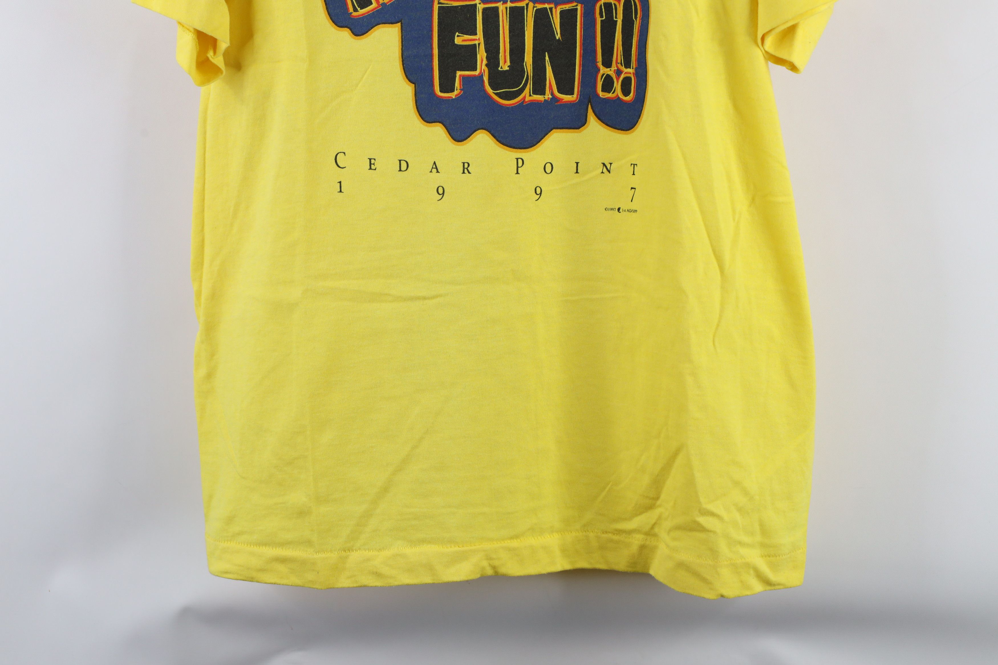 Vintage Vintage 90s Coaster Amusement Park Cedar Point T-Shirt USA Size US XL / EU 56 / 4 - 3 Thumbnail