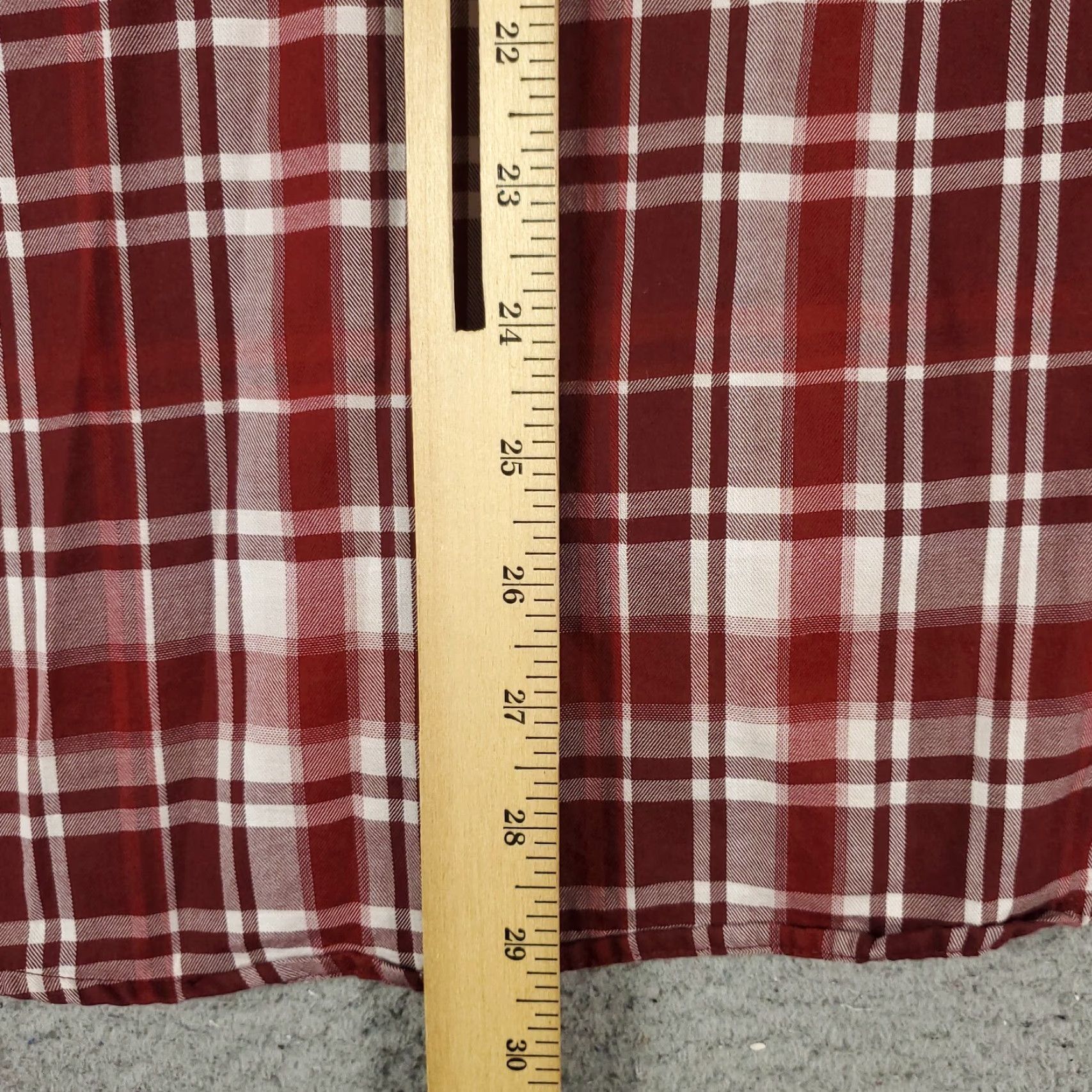 Express Express Shirt Mens Button-Up Plaid Long Sleeve Red Medium Size US M / EU 48-50 / 2 - 4 Thumbnail