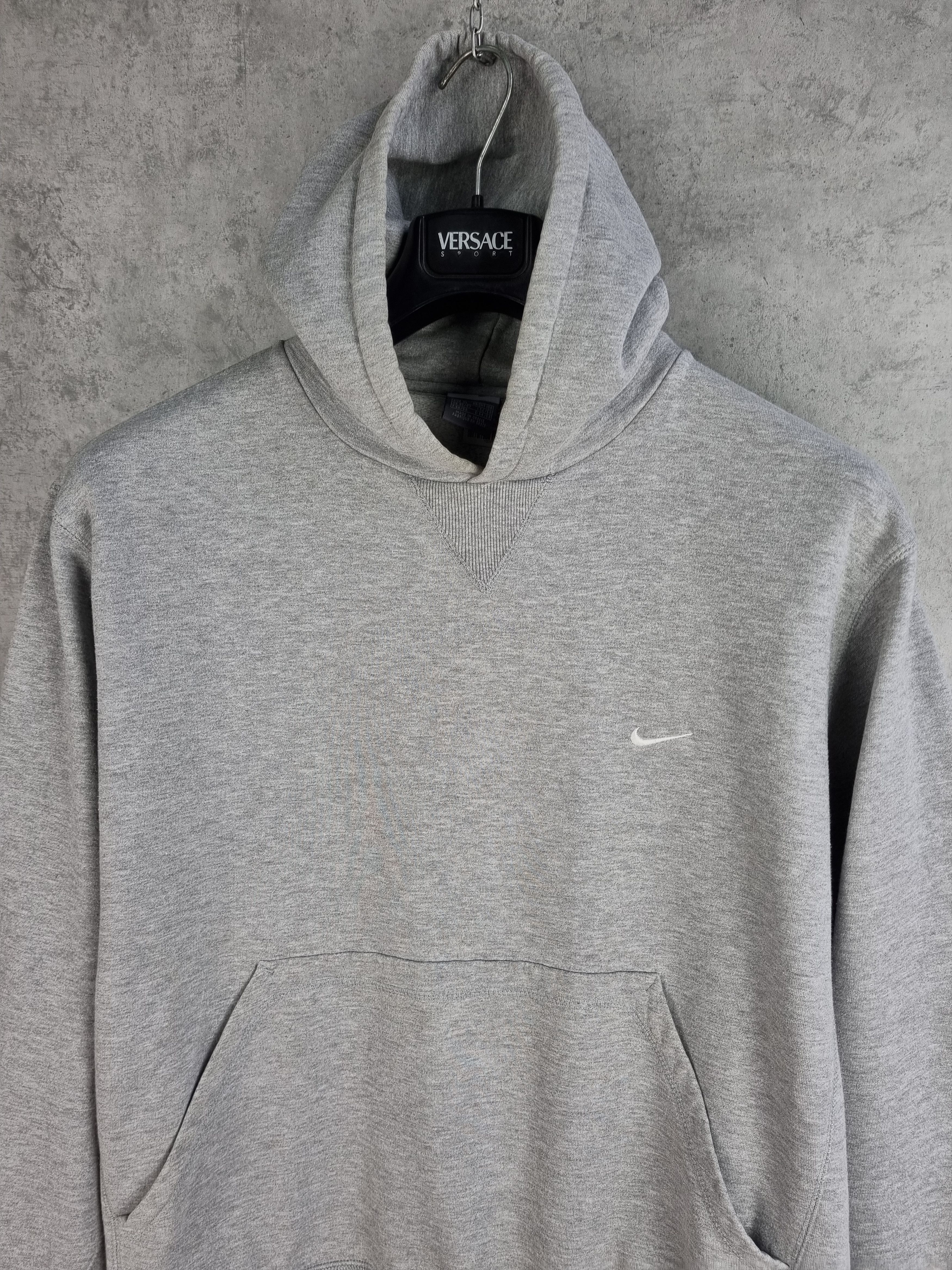 Nike × Vintage Vintage NIKE Swoosh Grey Hoodie Travis Scott Style Size US M / EU 48-50 / 2 - 9 Thumbnail