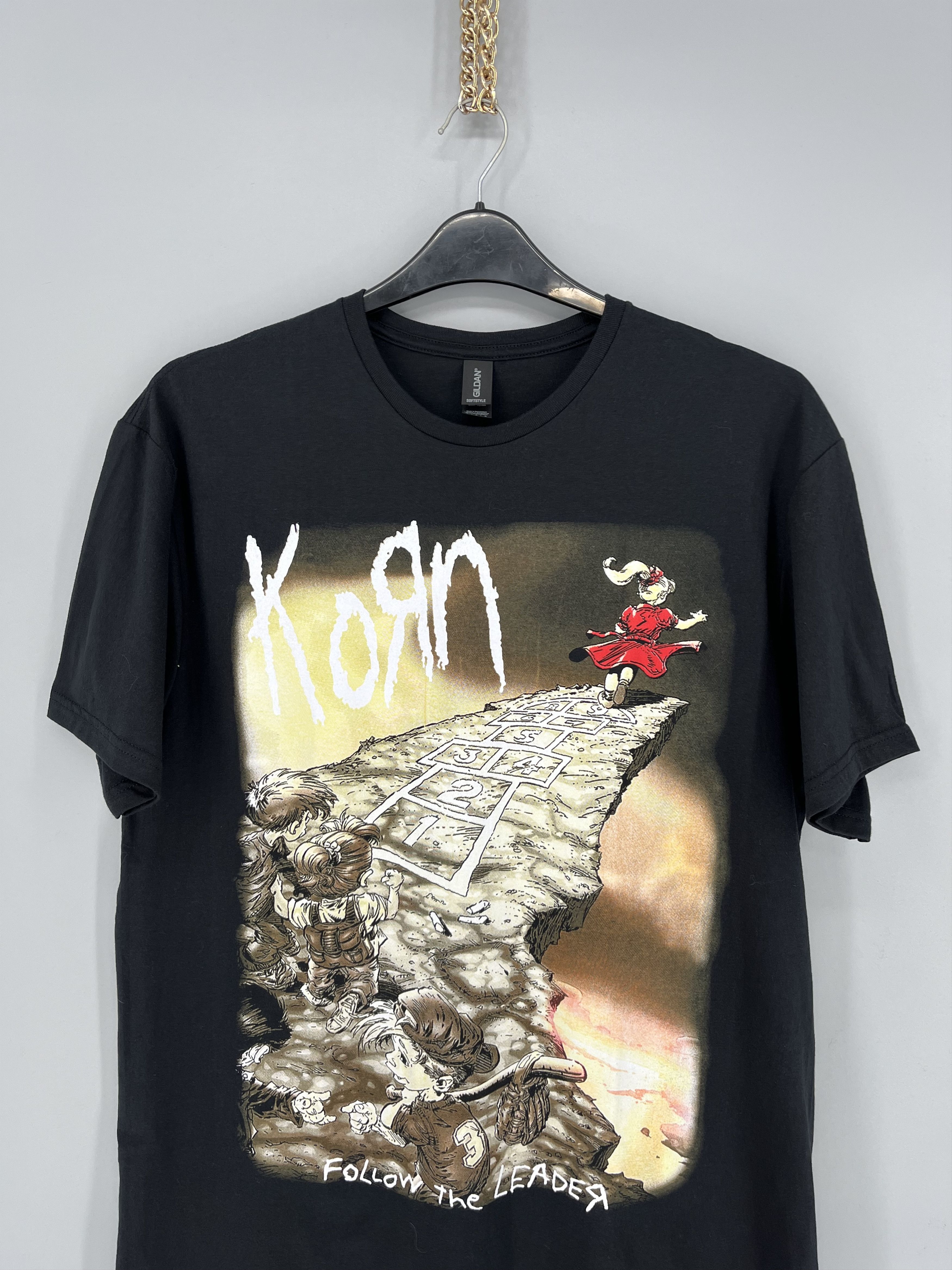 Band Tees Vintage Y2K KORN Band Tour Rock T-shirt Streetwear 90s Style Size US L / EU 52-54 / 3 - 6 Thumbnail