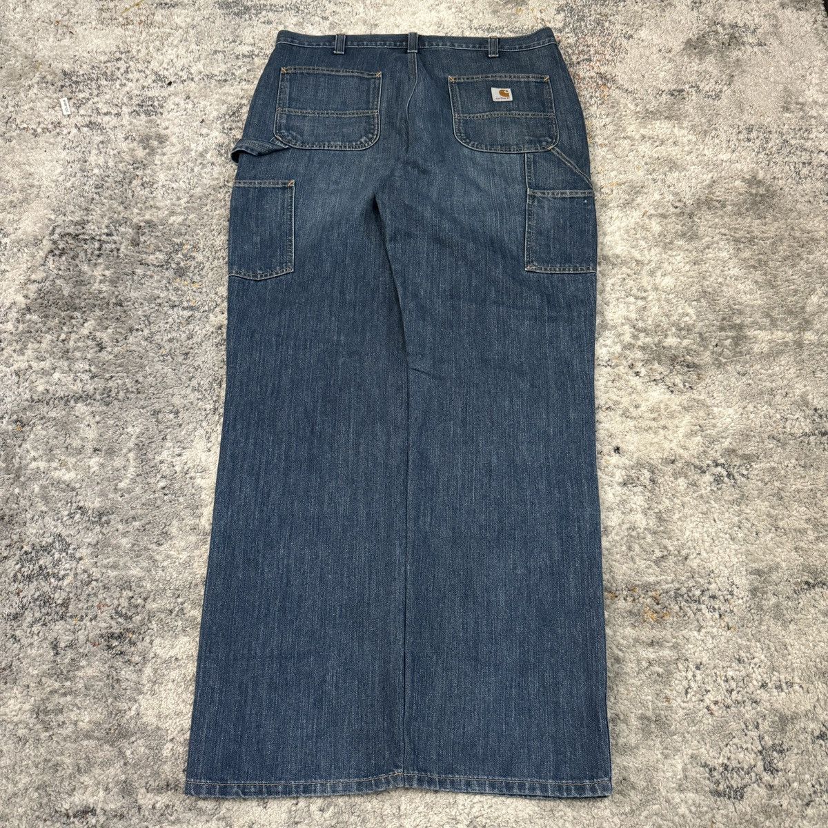 Carhartt × Vintage Vintage y2k Carhartt double knee wide leg carpenter jeans Size US 38 / EU 54 - 2 Thumbnail