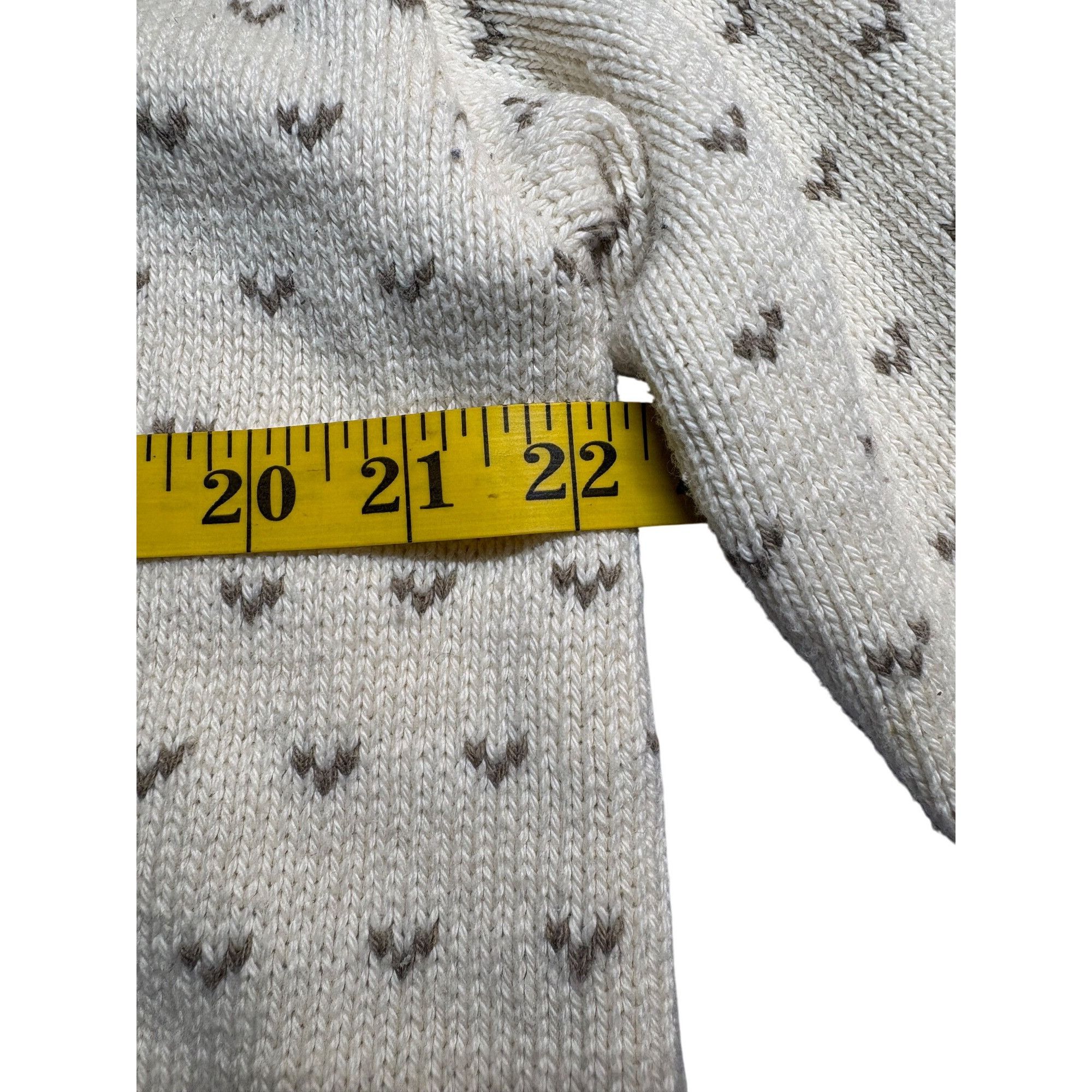 Eddie Bauer Eddie Bauer Women Fair Isle Cardigan Sweater Beige Brown L Q Size L / US 10 / IT 46 - 4 Thumbnail