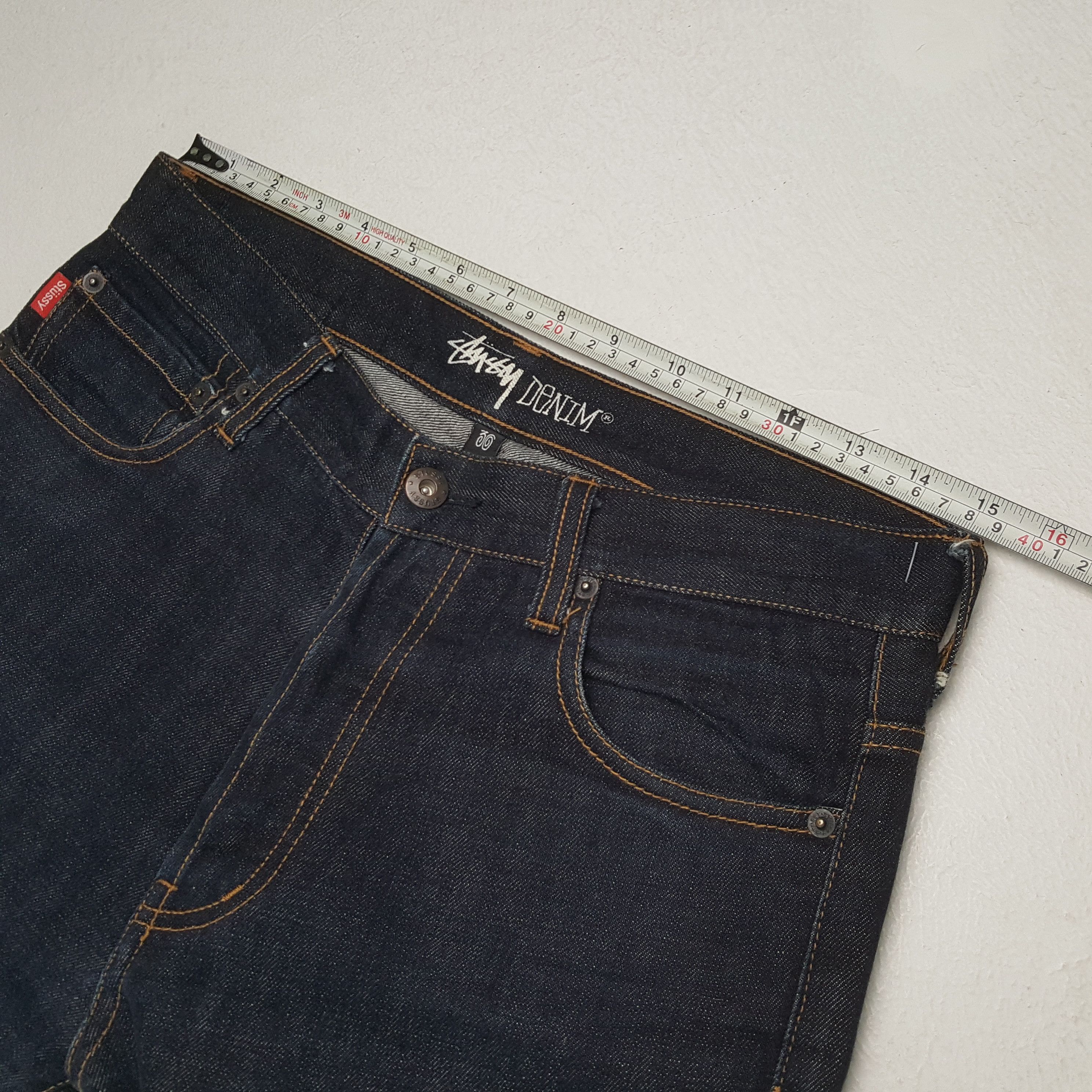 Stussy × Vintage Vintage STUSSY Streetwear Skateboard Style Logo Design Jean Size US 30 / EU 46 - 7 Thumbnail