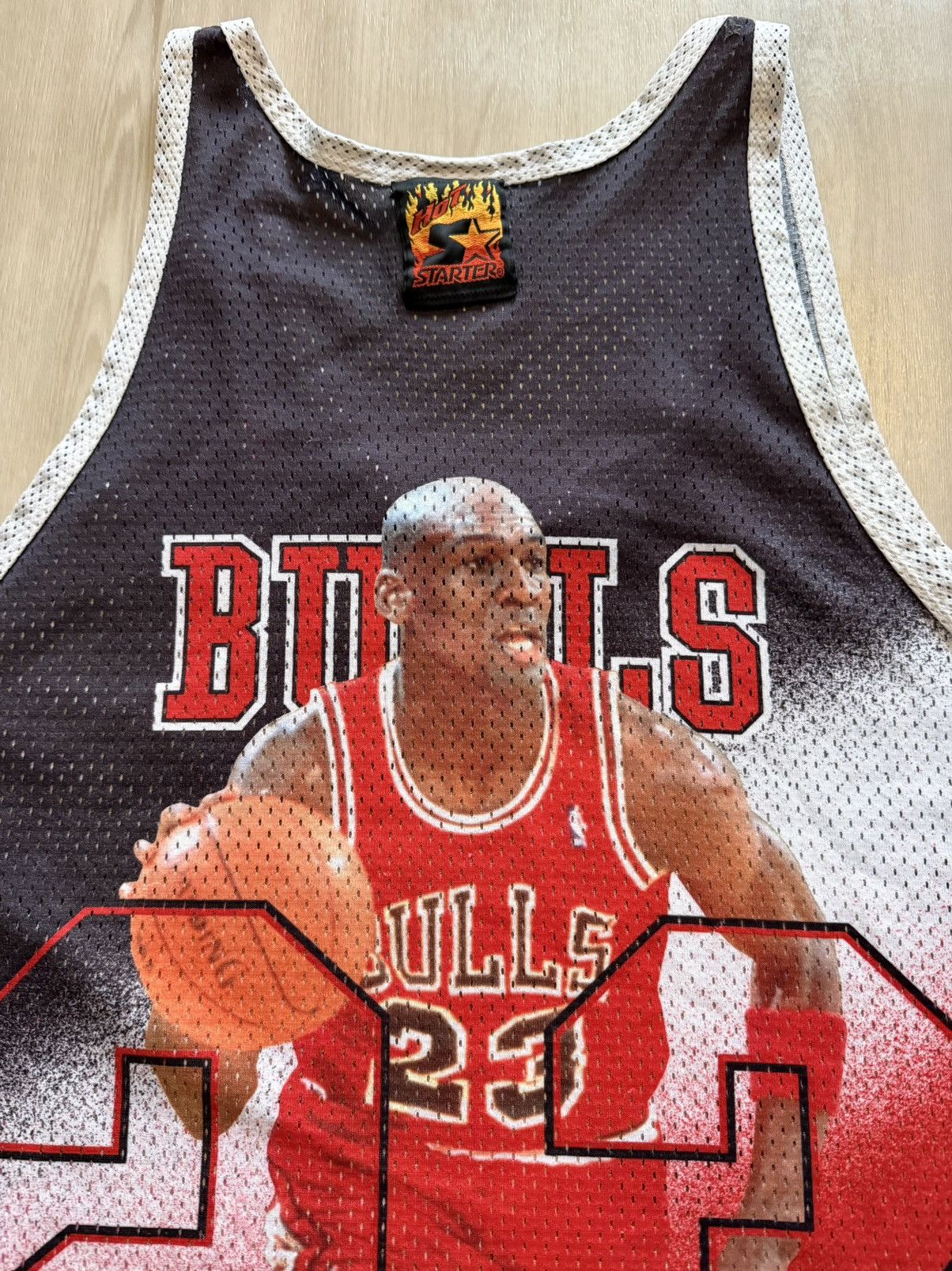 Starter Vintage Hot Starter Chicago Bulls Micheal Jordan AOP Sz L Size US L / EU 52-54 / 3 - 5 Thumbnail