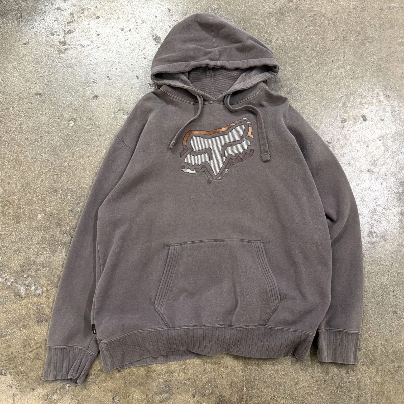 Fox Racing VINTAGE Fox Racing Hoodie Mens XL Brown Fleece Pullover Fox Head Graphic Sweatshirt Size US XL / EU 56 / 4 - 2 Thumbnail