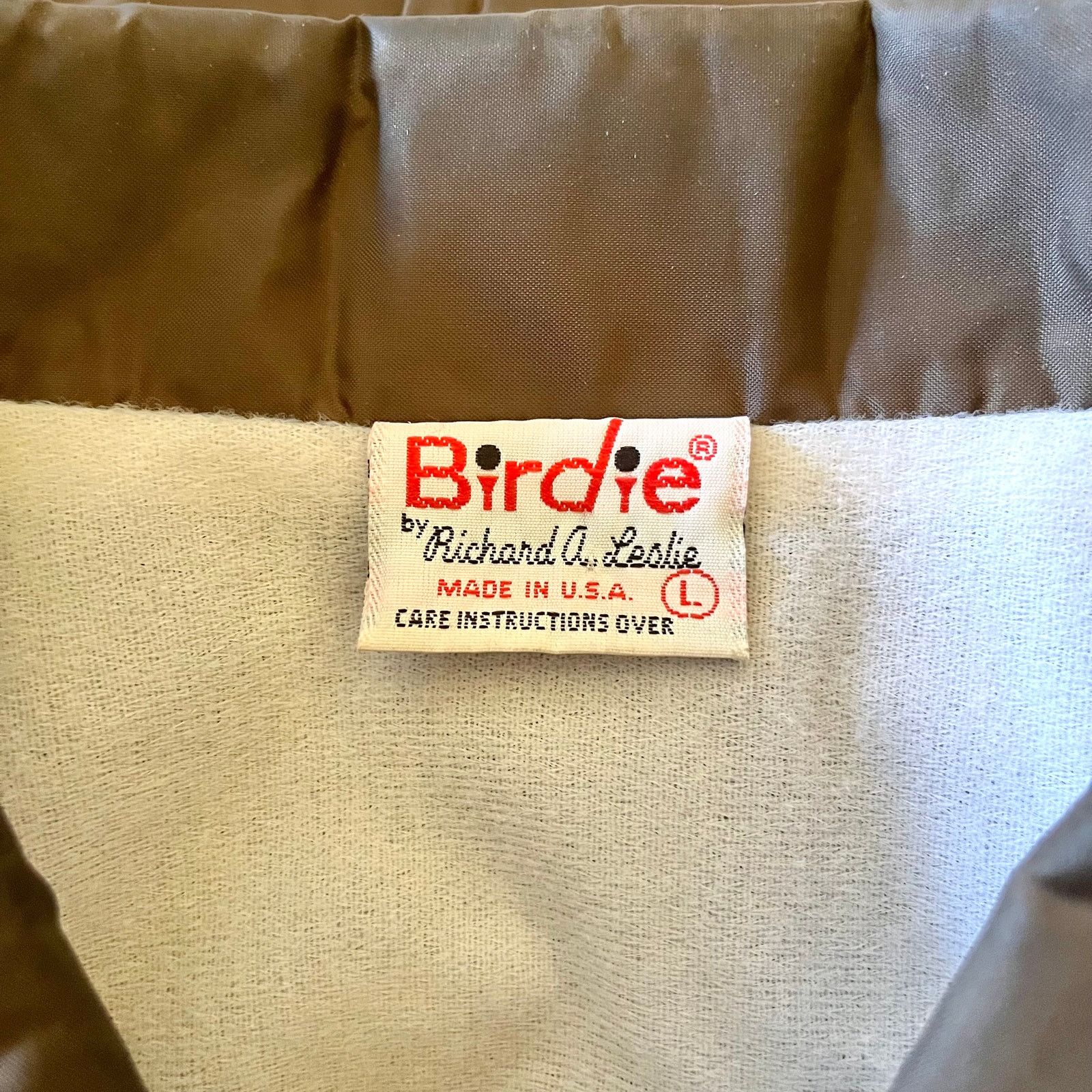 Vintage Vintage Birdie Brown Lightweight Windbreaker Bomber Jacket Size US L / EU 52-54 / 3 - 3 Thumbnail