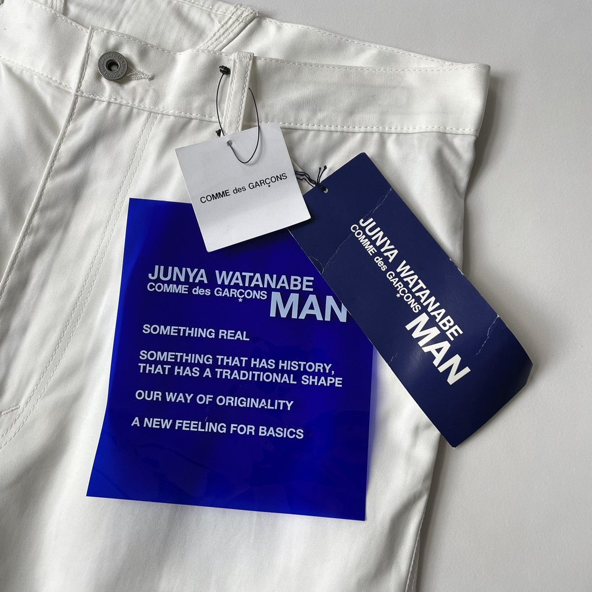 Comme des Garcons S/S 10 White Cotton Utility Work Trousers Size US 34 / EU 50 - 4 Thumbnail