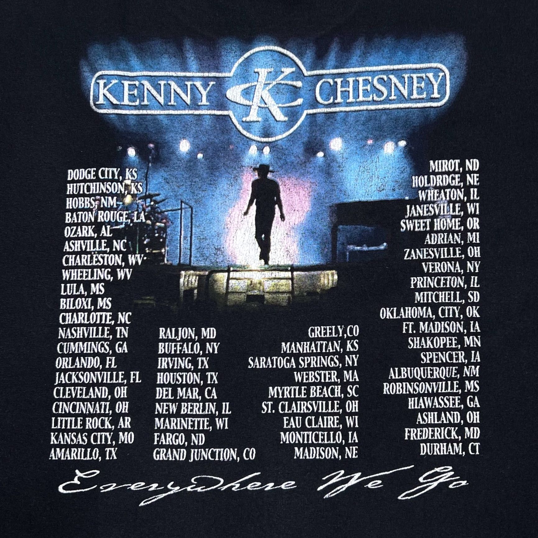 Vintage VINTAGE Kenny Chesney Everywhere We Go Tour 2000 Country Band T-Shirt XL Size US XL / EU 56 / 4 - 4 Thumbnail