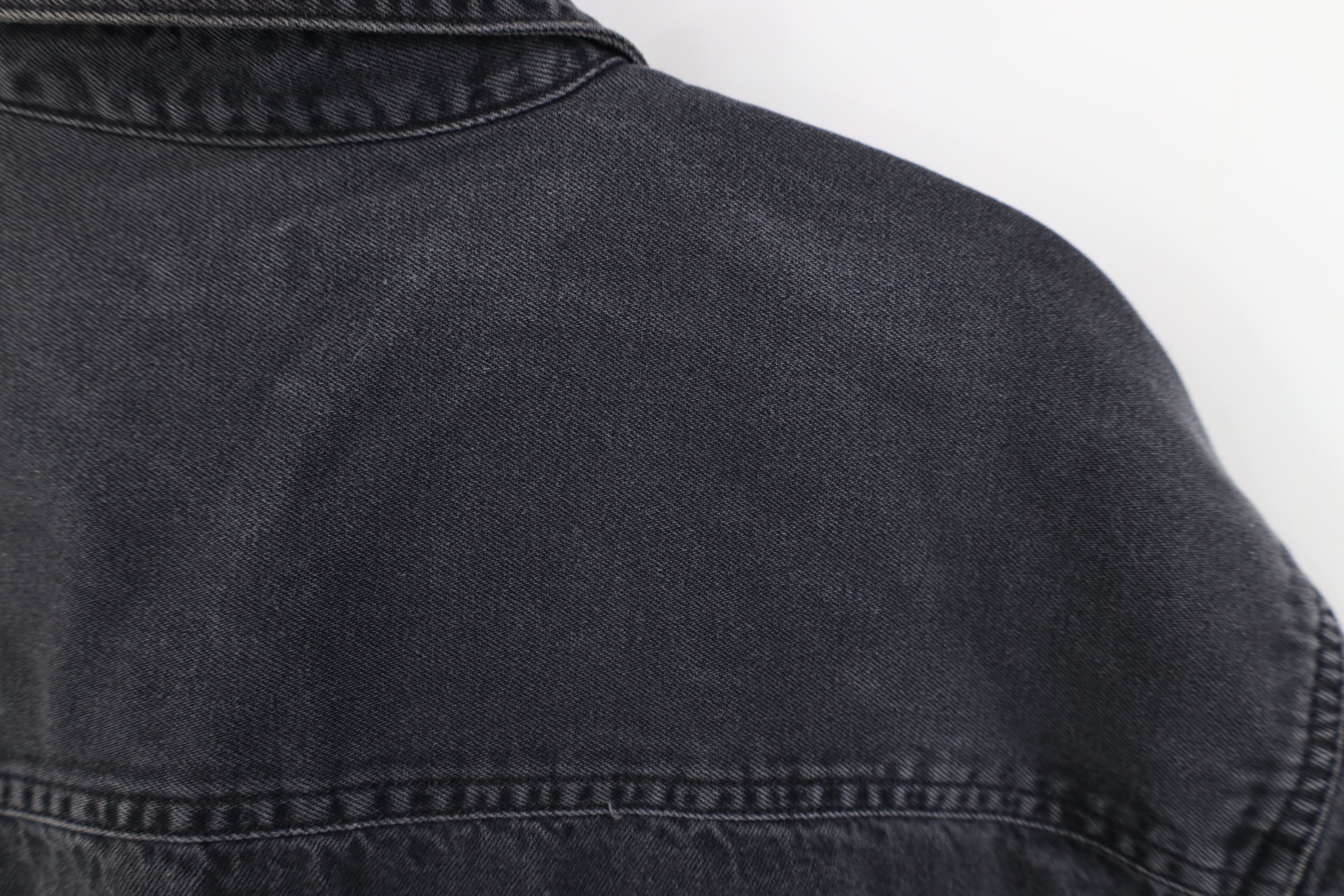 Levi's Vintage Y2K 2003 Levis Denim Jean Collared Buton Shirt Black Size US M / EU 48-50 / 2 - 14 Thumbnail