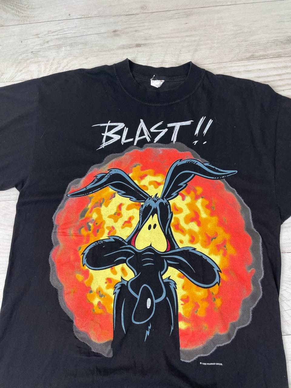 Cartoon Network Vintage Warner Bros Looney Tunes Coyote Blast 1995 Tee Size US L / EU 52-54 / 3 - 2 Thumbnail