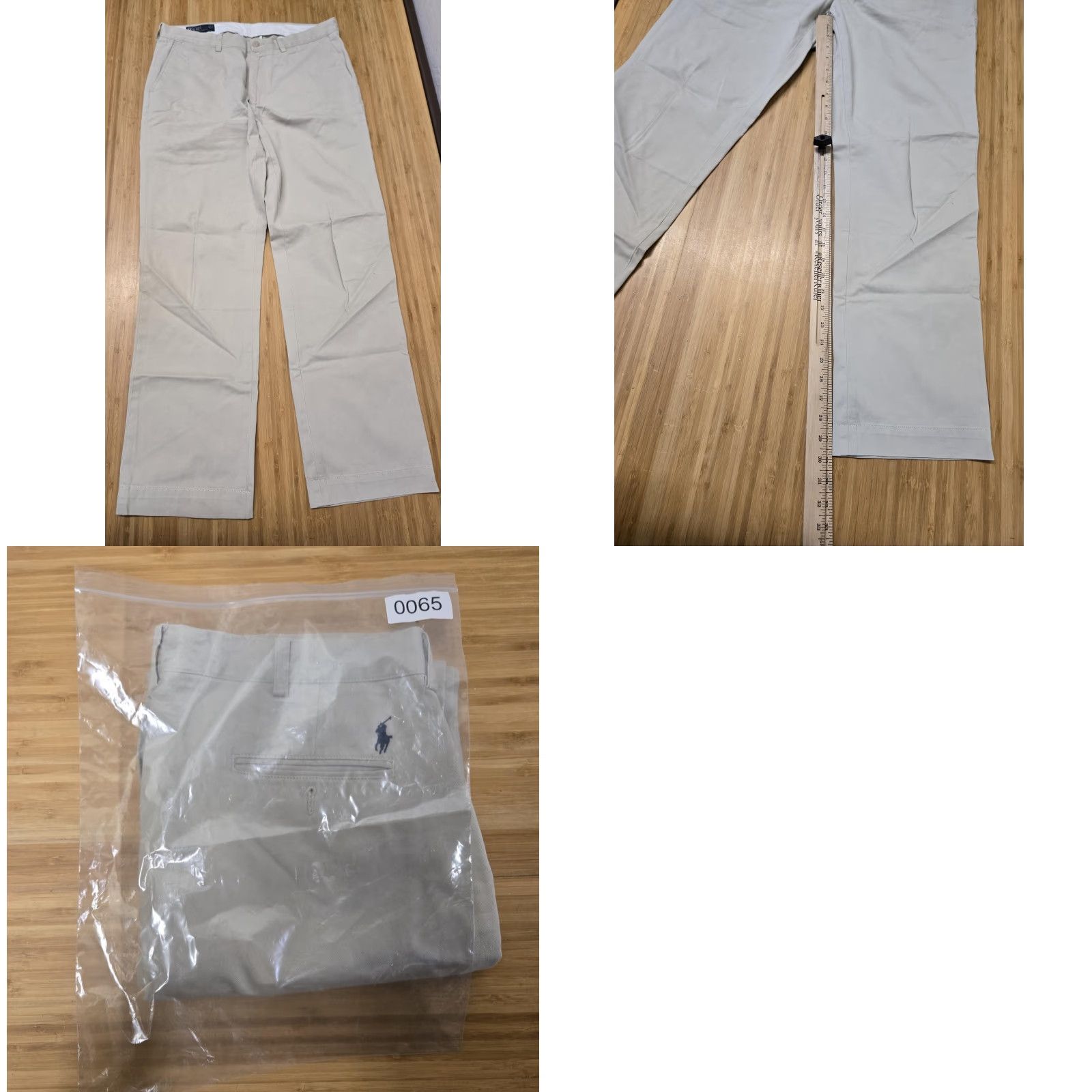 Polo Ralph Lauren Polo Ralph Lauren Pants Mens 35x32 Chino Flat Front Cotton Khaki Suffield Beige Pony Flat Front Casual Trousers Size US S / EU 44-46 / 1 - 8 Thumbnail