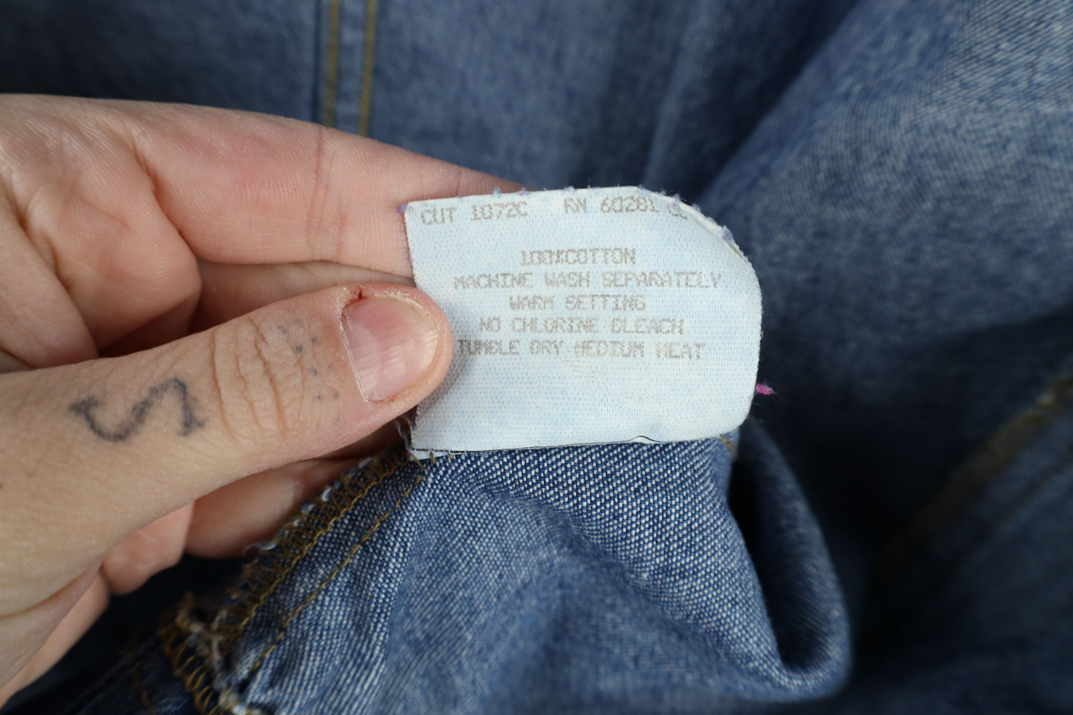 Vintage Vintage 70s Cherokee Denim Jean Bomber Jacket Blue USA Size XL / US 12-14 / IT 48-50 - 9 Thumbnail