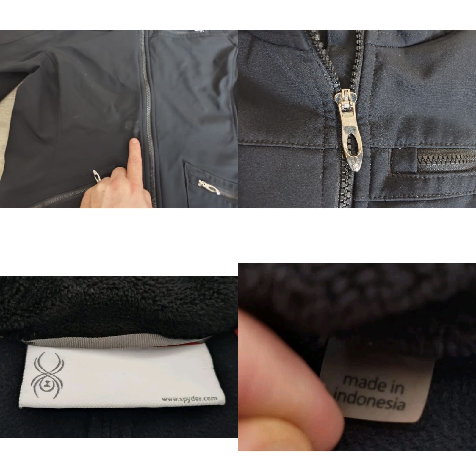 Spyder VINTAGE SPYDER Fresh Air Plush Fleece Lined Black Softshell Jacket Women's L Size L / US 10 / IT 46 - 8 Thumbnail