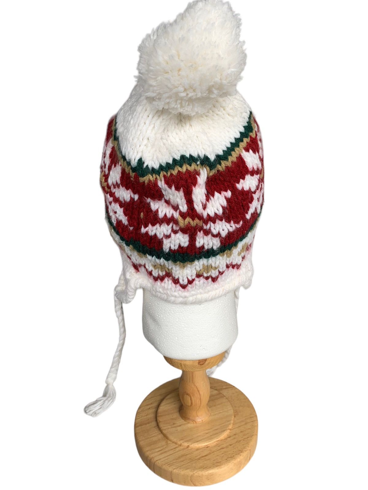Japanese Brand Earflap Multicolour Crochet Knit Beanie Hats Size ONE SIZE - 8 Thumbnail