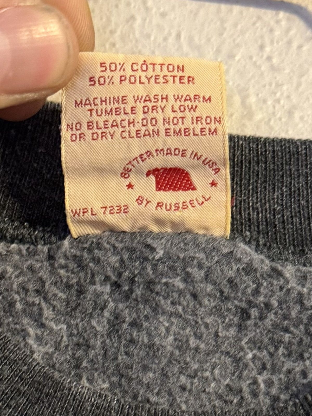 Russell Athletic 70s dark gray blank crewneck sweatshirt made in usa Size US M / EU 48-50 / 2 - 4 Thumbnail