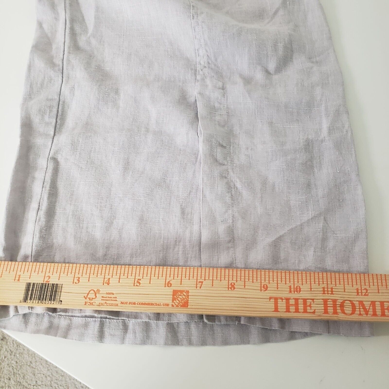 Designer Focus Casual Lite Linen Pants Womens Size Large Neutral Size 34" / US 12 / IT 48 - 17 Thumbnail