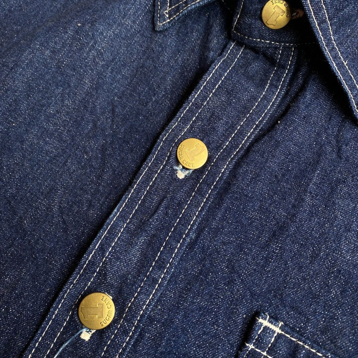 Sugar Cane × Toyo Enterprises Sugar Cane Pullover Half Button Denim Jacket Size US M / EU 48-50 / 2 - 7 Thumbnail