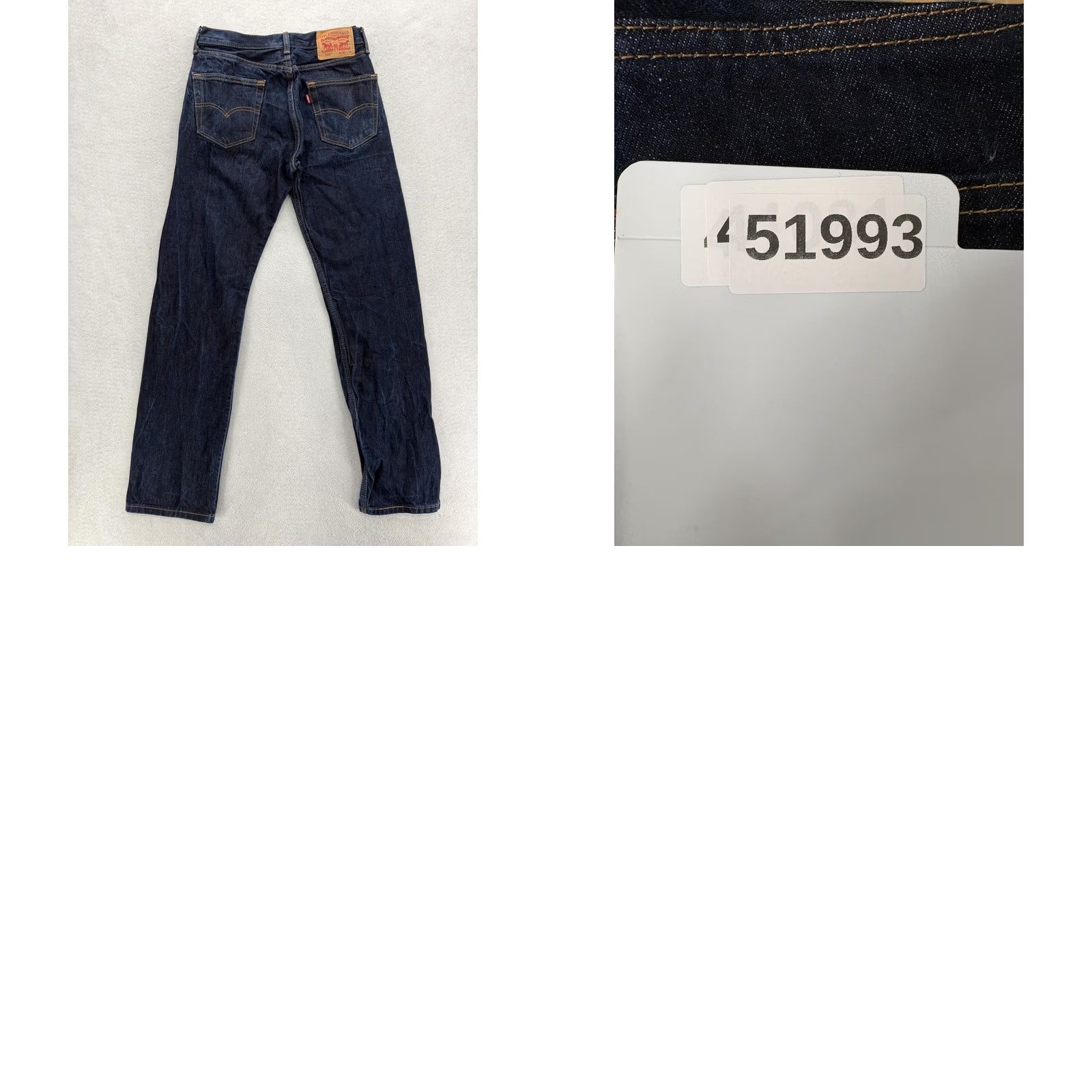 Levi's Levis 505 Jeans Mens 30x32 Blue Dark Wash Regular Straight Cotton Denim Pants Size US 30 / EU 46 - 9 Thumbnail