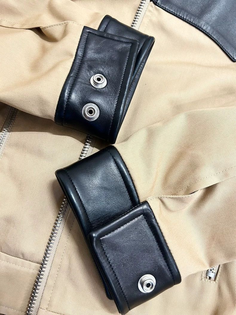Saint Laurent Paris saint laurent khaki leather patchwork jacket Size US L / EU 52-54 / 3 - 6 Thumbnail
