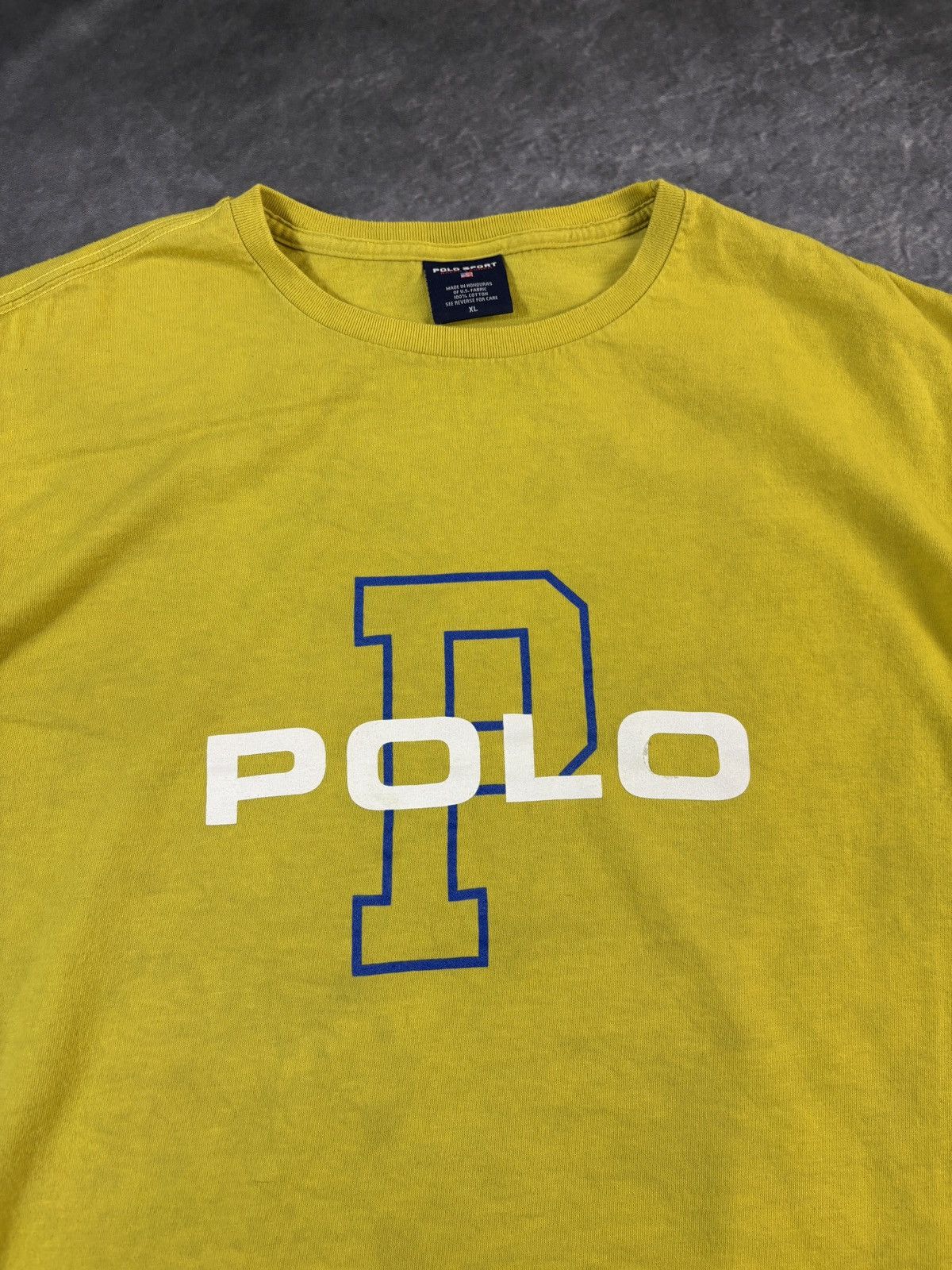 Polo Ralph Lauren Vintage Polo Sport Tee Ralph Lauren Y2K Big P Logo Size US XL / EU 56 / 4 - 4 Thumbnail