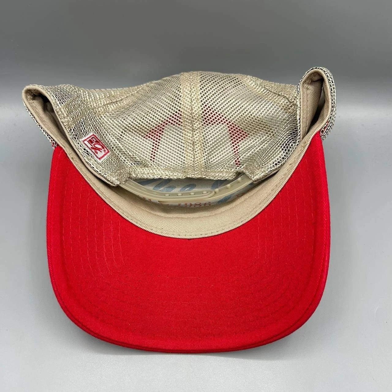 The Game Vintage Houston Cougars Trucker Hat Men Red NCAA Snap Back Size ONE SIZE - 8 Thumbnail