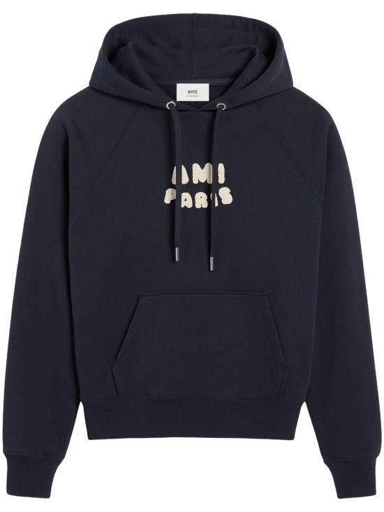 AMI AMI Women Hoodies USW275 747 4011 Blue Size L / US 10 / IT 46 - 1 Thumbnail