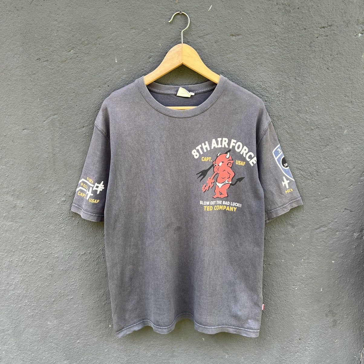 Tedman Thrashed Faded Vintage Tedman Japanese Brand Tee Size US L / EU 52-54 / 3 - 3 Thumbnail