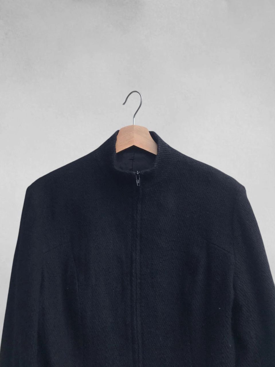 Yohji Yamamoto AW08 Runway Unfinished High Gauge Long Neck Jacket Size M / US 6-8 / IT 42-44 - 9 Thumbnail