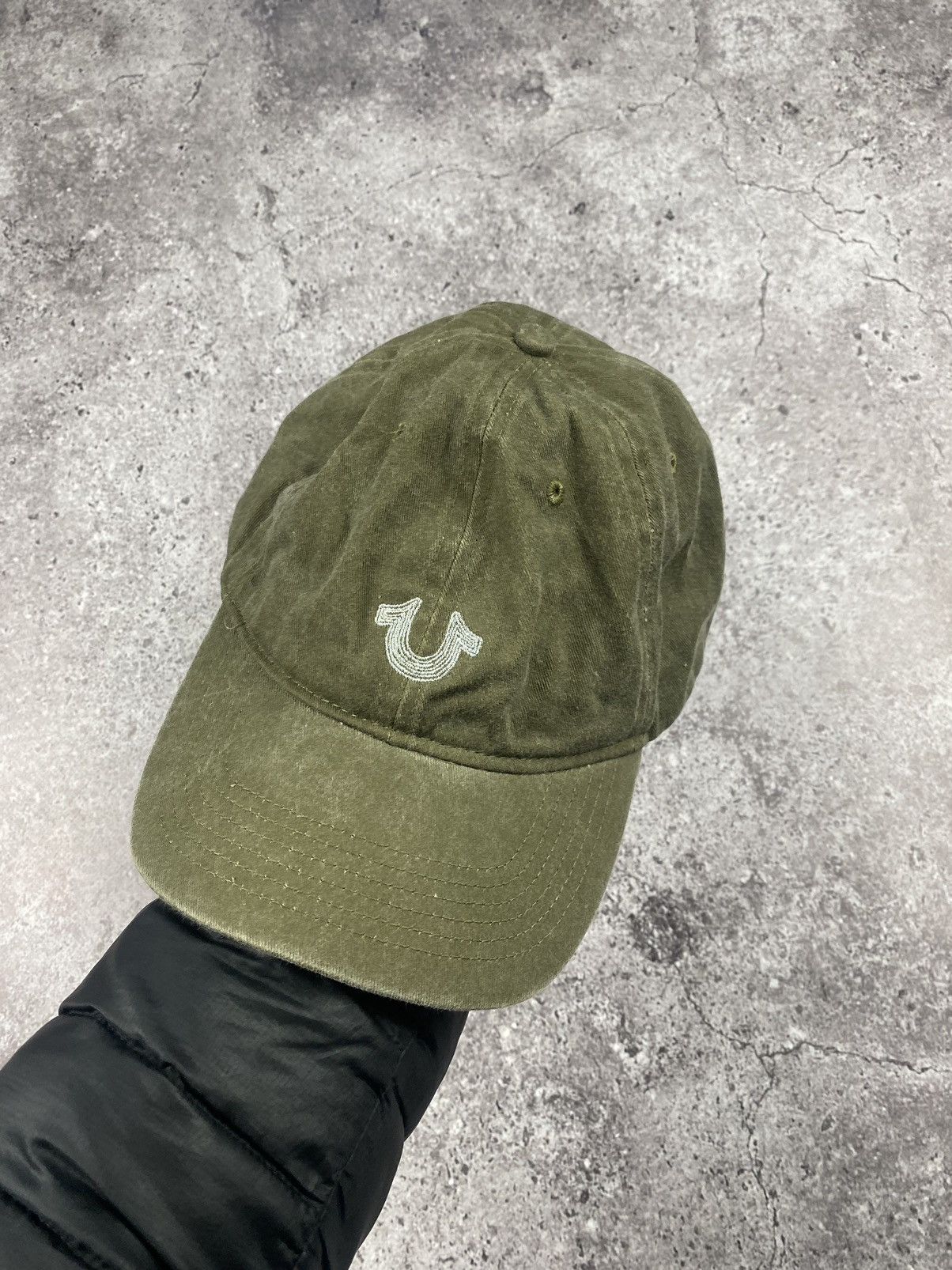Japanese Brand Vintage rare True Religion Y2K distressed faded cap hat Size ONE SIZE - 4 Thumbnail