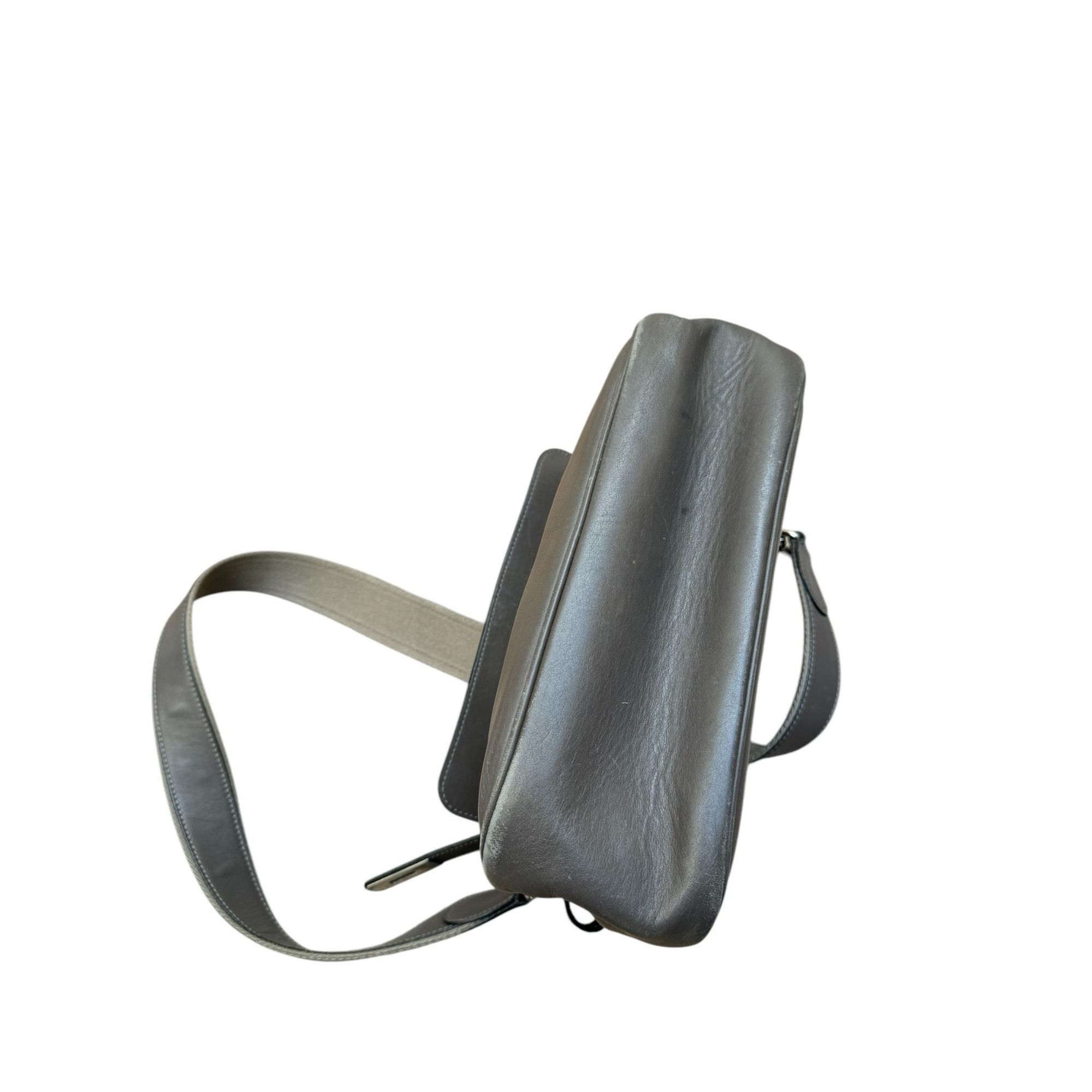 Hermes Berline Elephant Grey Leather Bag Size ONE SIZE - 7 Thumbnail