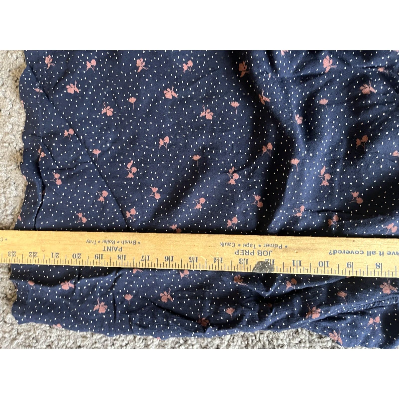 Gap VINTAGE Gap Women's Blouse Short Sleeve XS Polka Dot Navy Woven Business Casual Size XS / US 0-2 / IT 36-38 - 6 Thumbnail