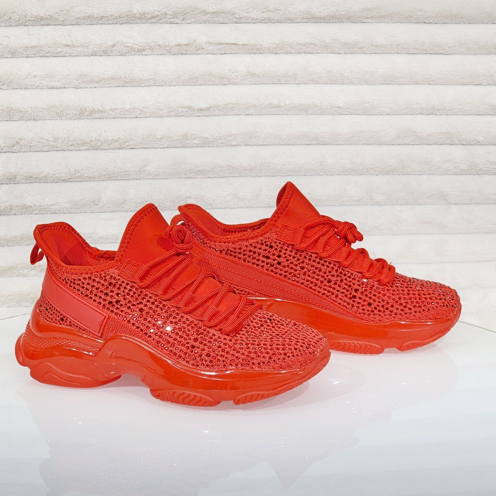 Other Frey Red Jelly Sole Slip On Pull Tie Comfy Running Shoes Sne Size US 7 / IT 37 - 6 Thumbnail