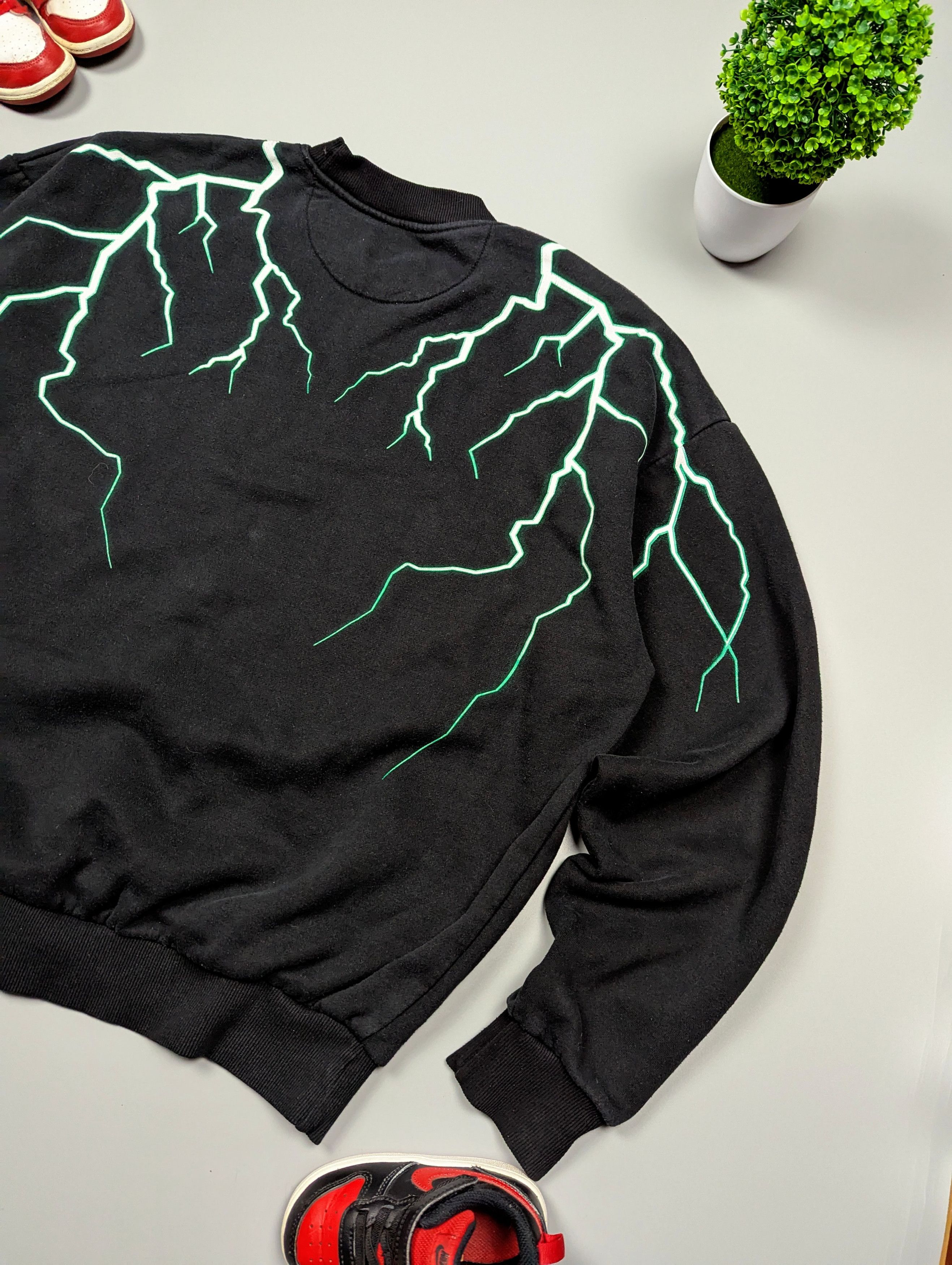 Vintage Paranoid Men's Vintage Black Oversized Sweatshirt Size XL Size US XL / EU 56 / 4 - 8 Thumbnail