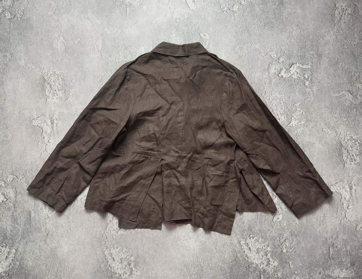 Designer × Rundholz Rundholz L Avantgarde linen blazer jacket asymmetrical relax Size L / US 10 / IT 46 - 17 Thumbnail