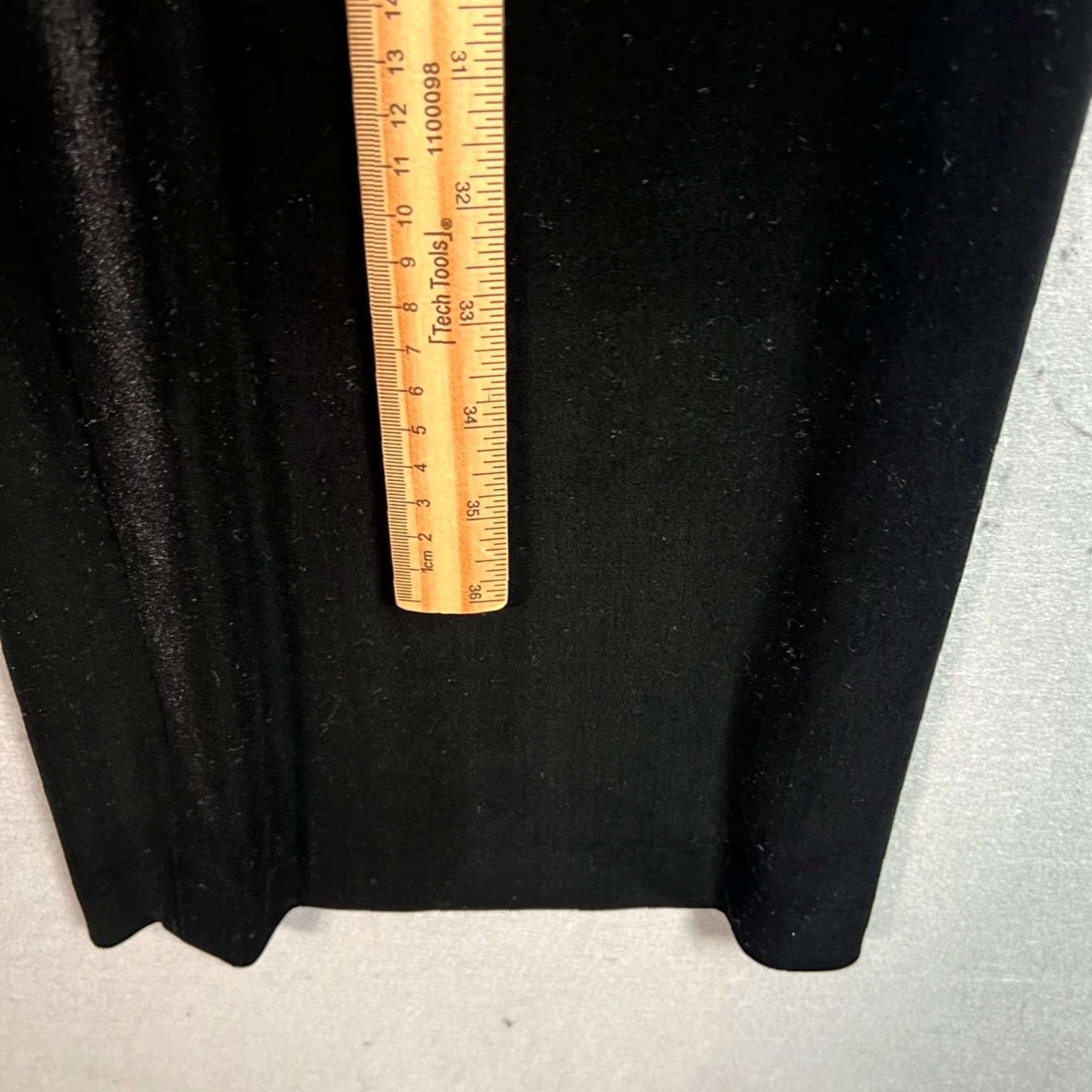 Alex Evenings Alex Evenings Womens Slim Black Velour Pull-On Wide-Leg Pants S NEW Velour Dress Pants Size 28" / US 6 / IT 42 - 6 Thumbnail