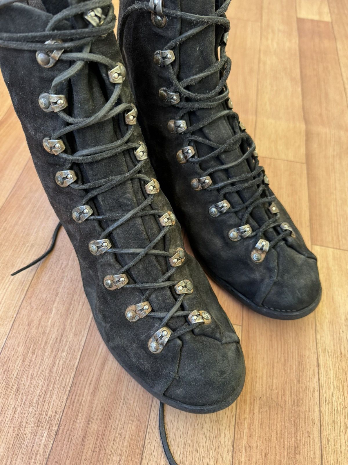 Guidi 🕷️💥Guidi 205 Reverse calf leather hiking boots Size US 12 / EU 45 - 10 Thumbnail