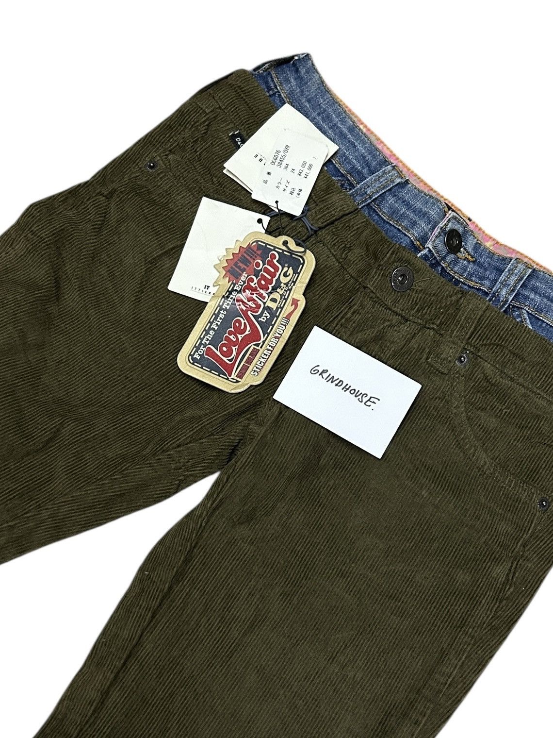 Dolce & Gabbana S/S 05 Double Waist Corduroy Trousers Size 26" / US 2 / IT 38 - 14 Thumbnail