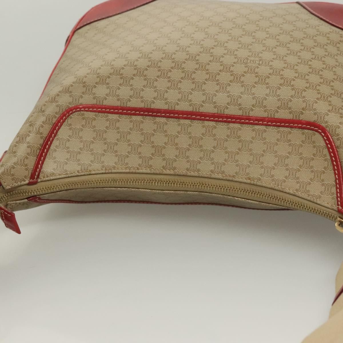 Celine CELINE Macadam Canvas Shoulder Bag Beige Gold Size ONE SIZE - 6 Thumbnail