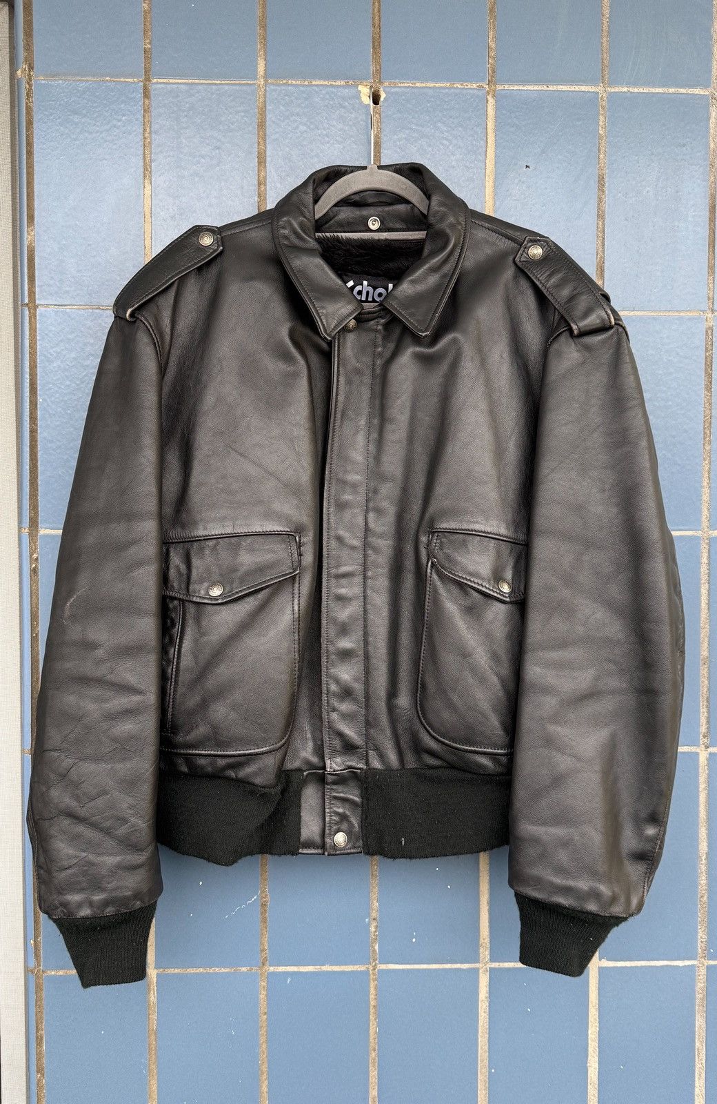 Schott Schott Leather Bomber Jacket with Removable Shearling Lining Size US M / EU 48-50 / 2 - 1 Thumbnail