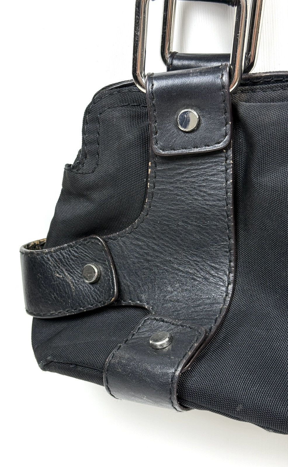 Versus Versace Versace Versus vintage nylon leather baguette bag Size ONE SIZE - 5 Thumbnail