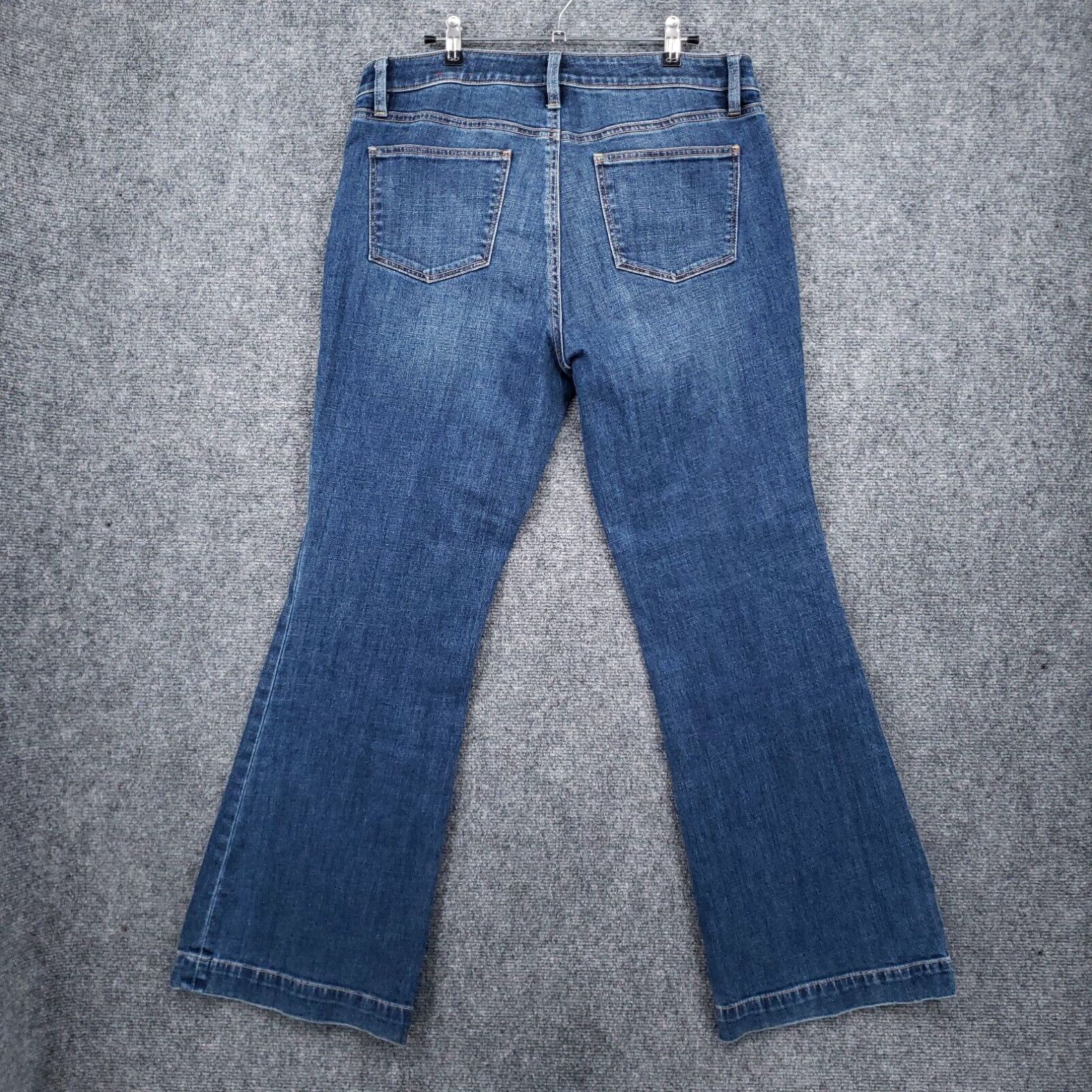 Talbots Talbots Jeans Womens 12 Blue Flare Flawless Pocket Dark Washed ...