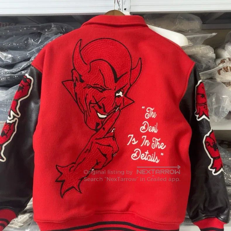 Saint Michael Saint Michael Devil Leather Sleeve Jacket Size US L / EU 52-54 / 3 - 5 Thumbnail