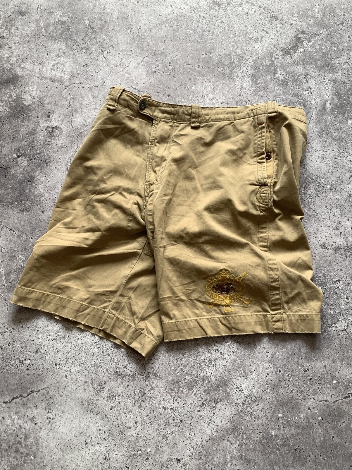 Polo Ralph Lauren 🔥VINTAGE 90s POLO RALPH LAUREN BIG PONY #5 CHINO SHORTS Size US 36 / EU 52 - 1 Thumbnail
