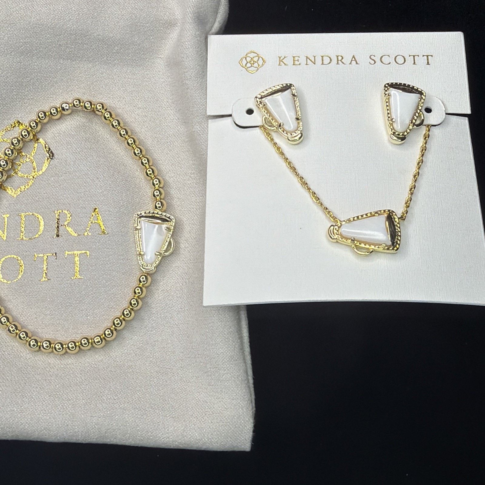 Kendra Scott Kendra Scott Cheer Necklace Earrings Stretch Bracelet 3 Set Size ONE SIZE - 1 Thumbnail