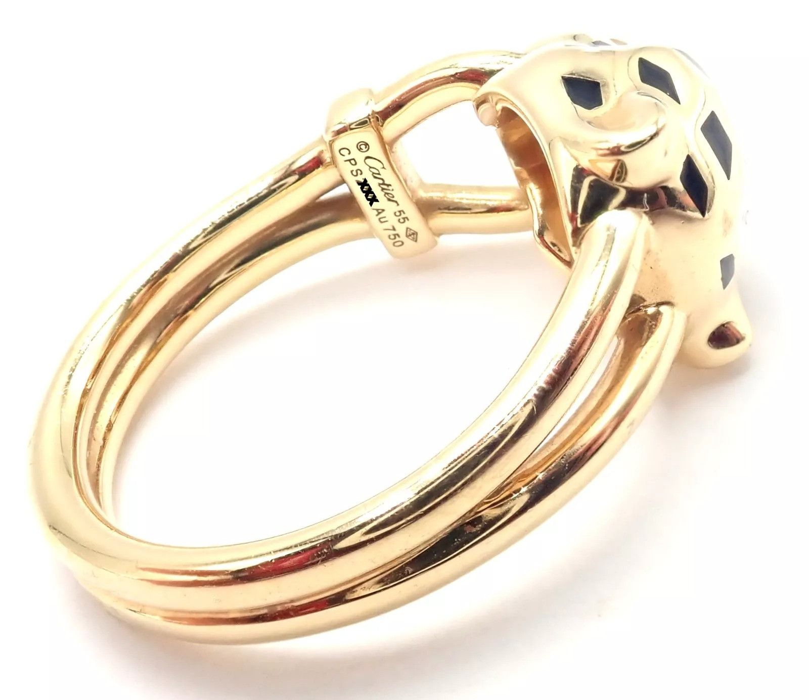 Cartier Cartier Panthere 18k Gold Diamond Lacquer Tsavorite Ring Size ONE SIZE - 4 Thumbnail