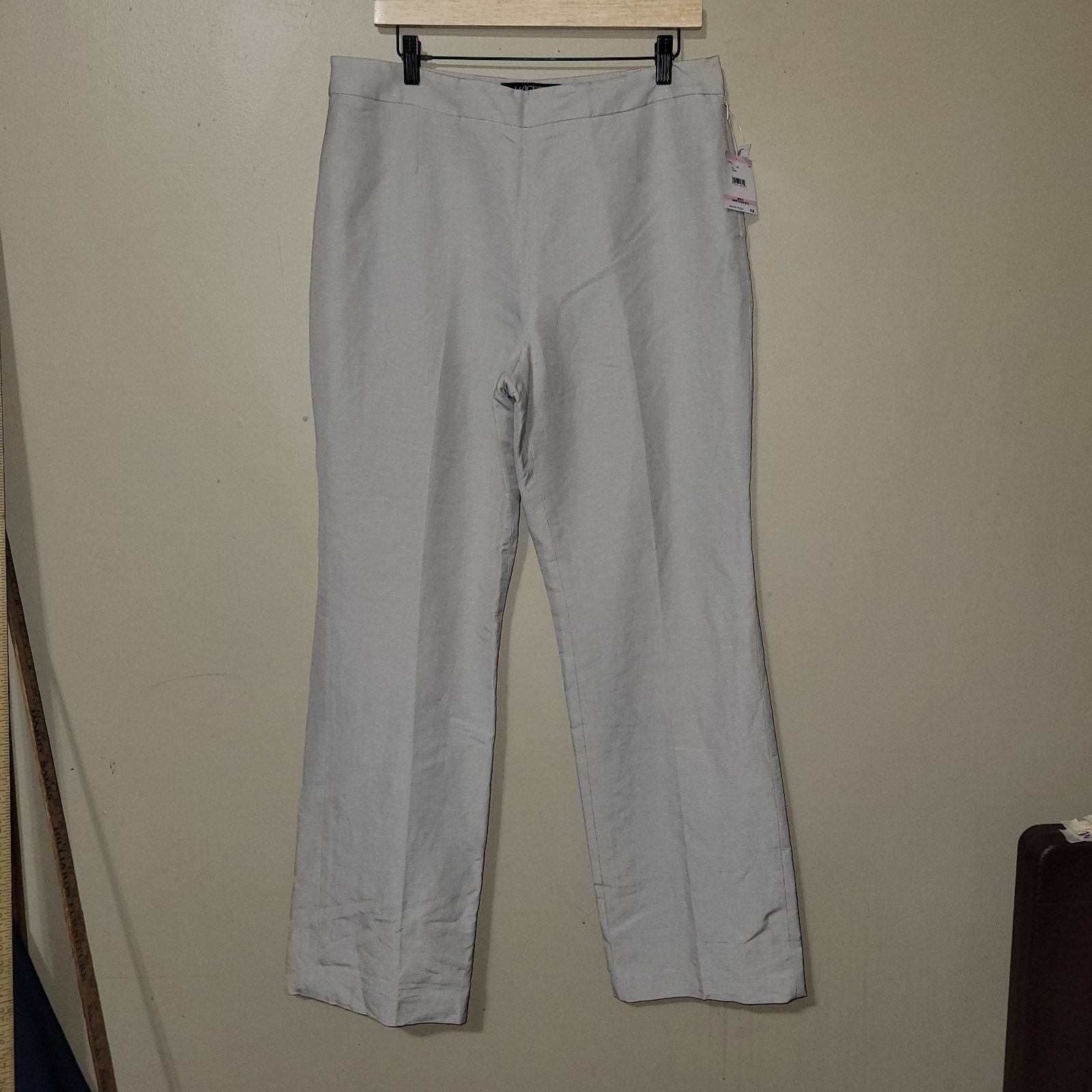& Other Stories Kasper Audrey Classic Side Zip Pants Pebble (Size 10) Nwt Size 32" / US 10 / IT 46 - 1 Thumbnail